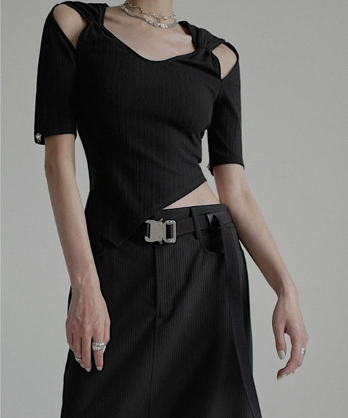 Cut-out Asymmetry Top